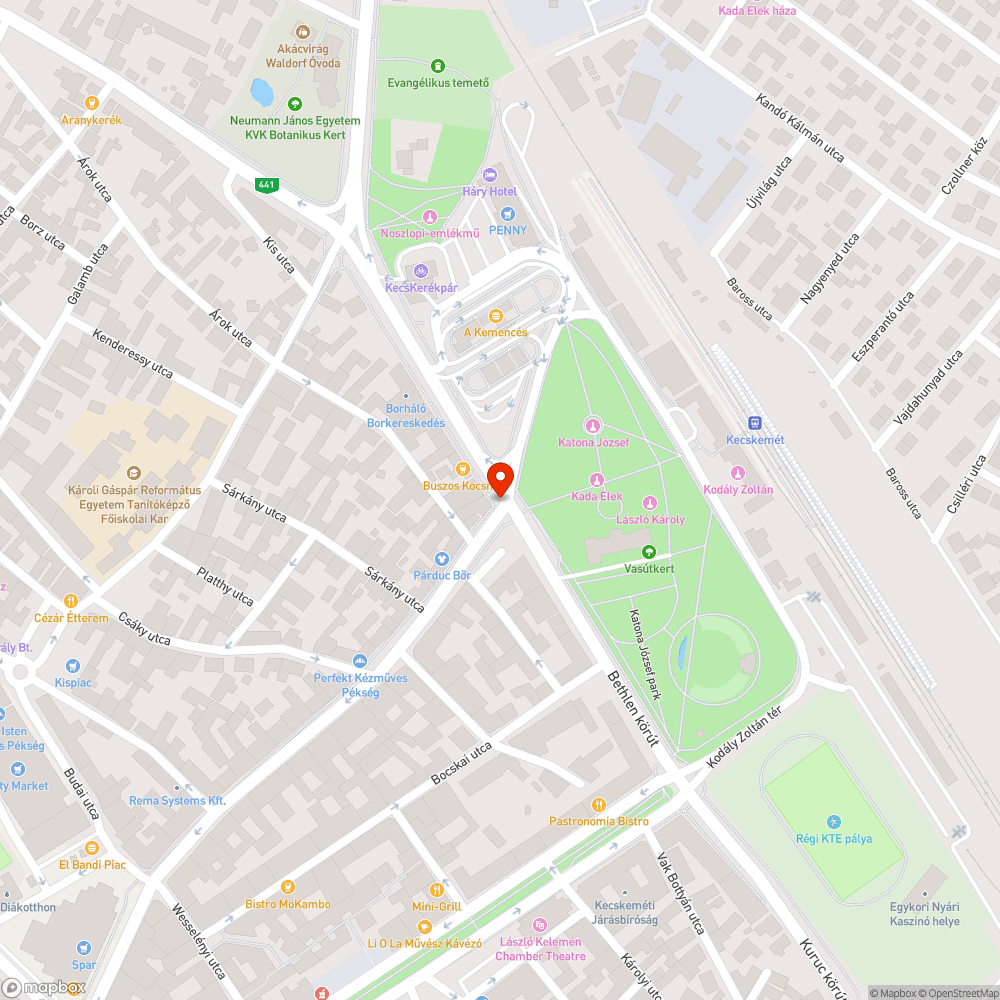 Billegő fedlappár bejelentés helye