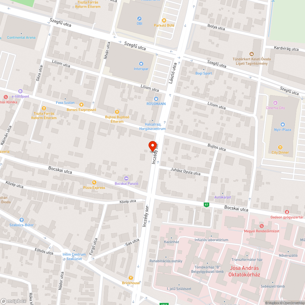 Szemetes utca bejelentés helye