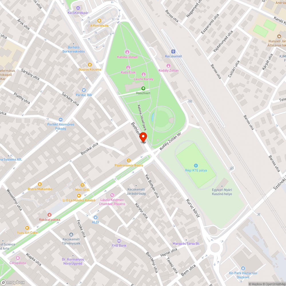 Megsüllyedt közmű bejelentés helye