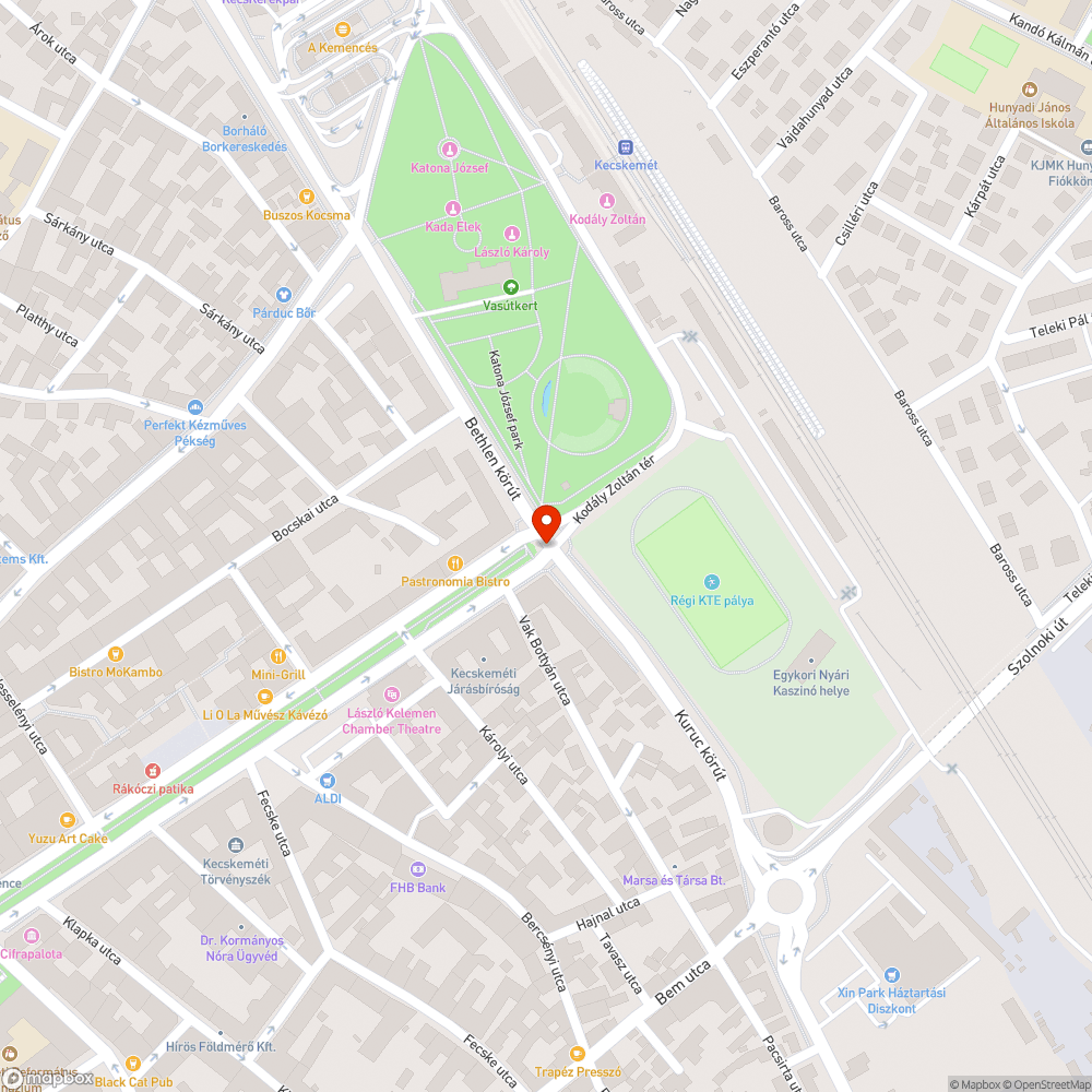 Útsüllyedés bejelentés helye