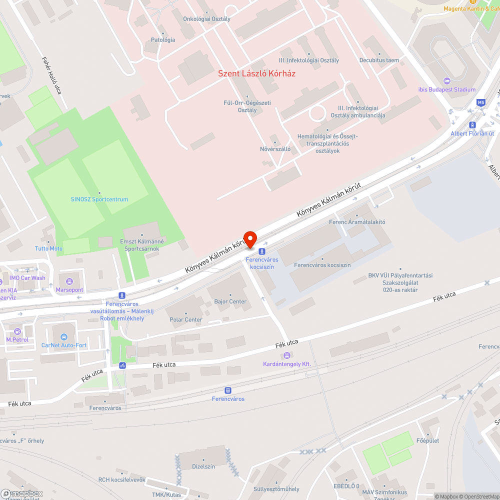 Megsüllyedt fedlap bejelentés helye