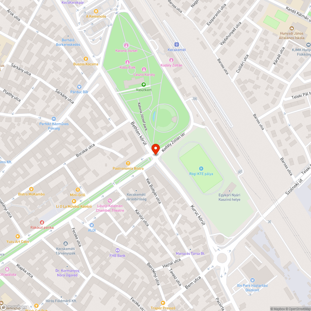 Megsüllyedt fedlap bejelentés helye