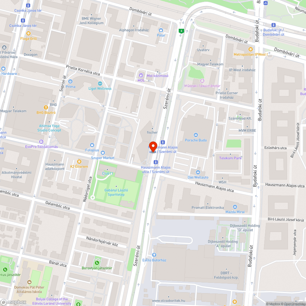 Eltömődött víznyelő bejelentés helye