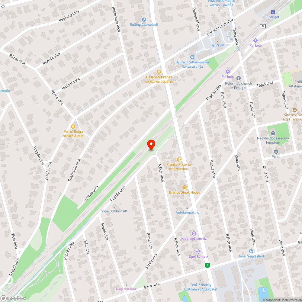 Javításra váró (?) autó közterületen bejelentés helye