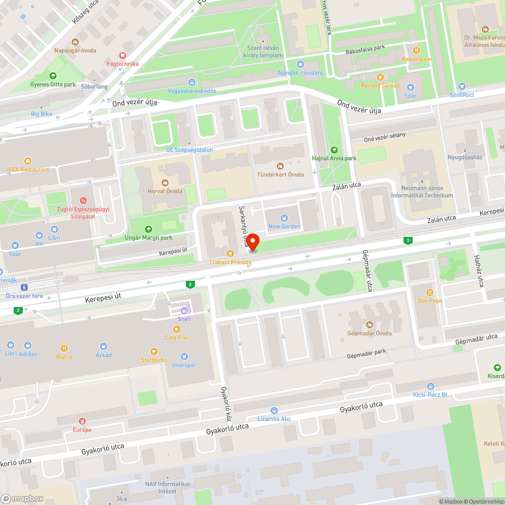 HÉV melletti “járda” állapota bejelentés helye