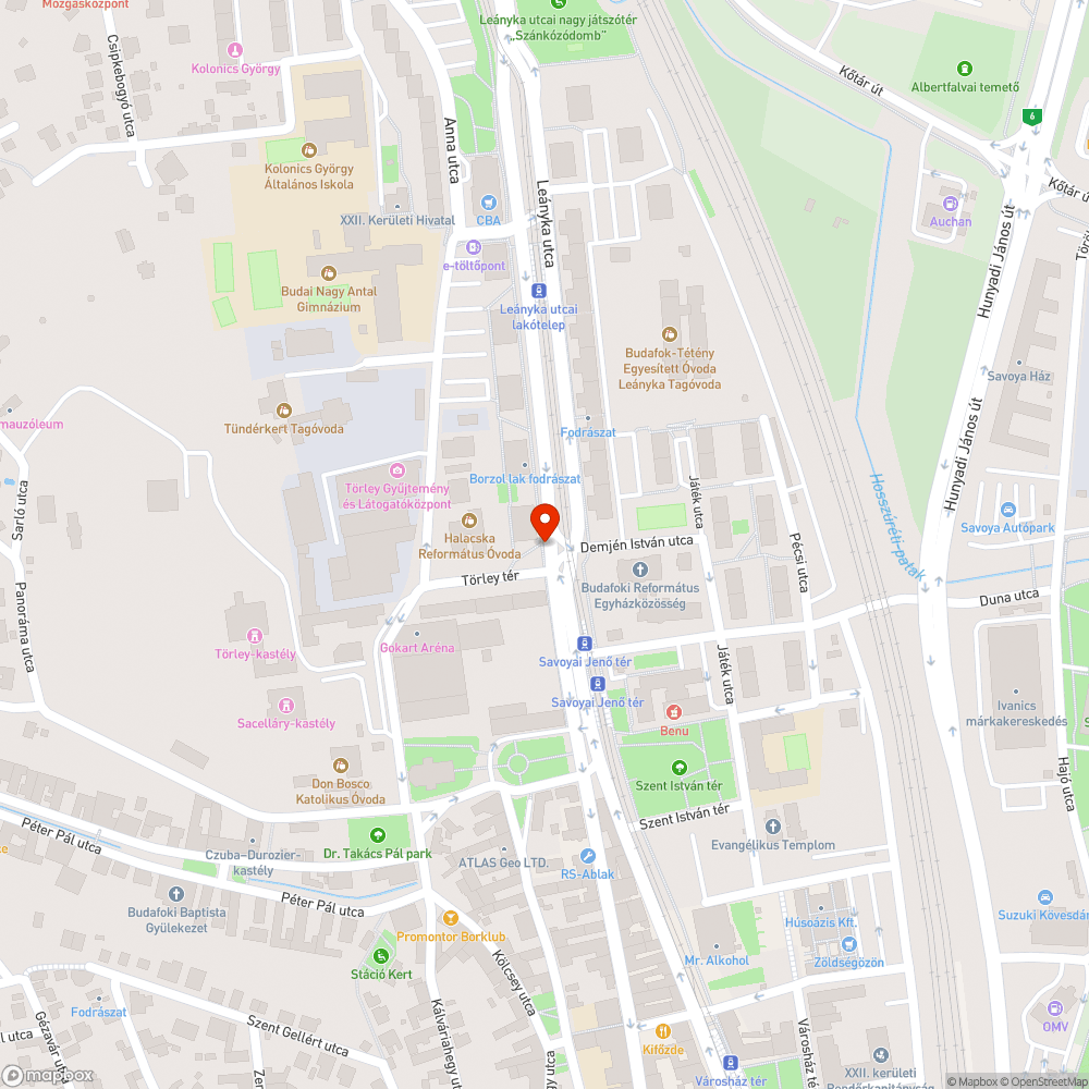 Aszfaltsüllyedés Budafokon bejelentés helye