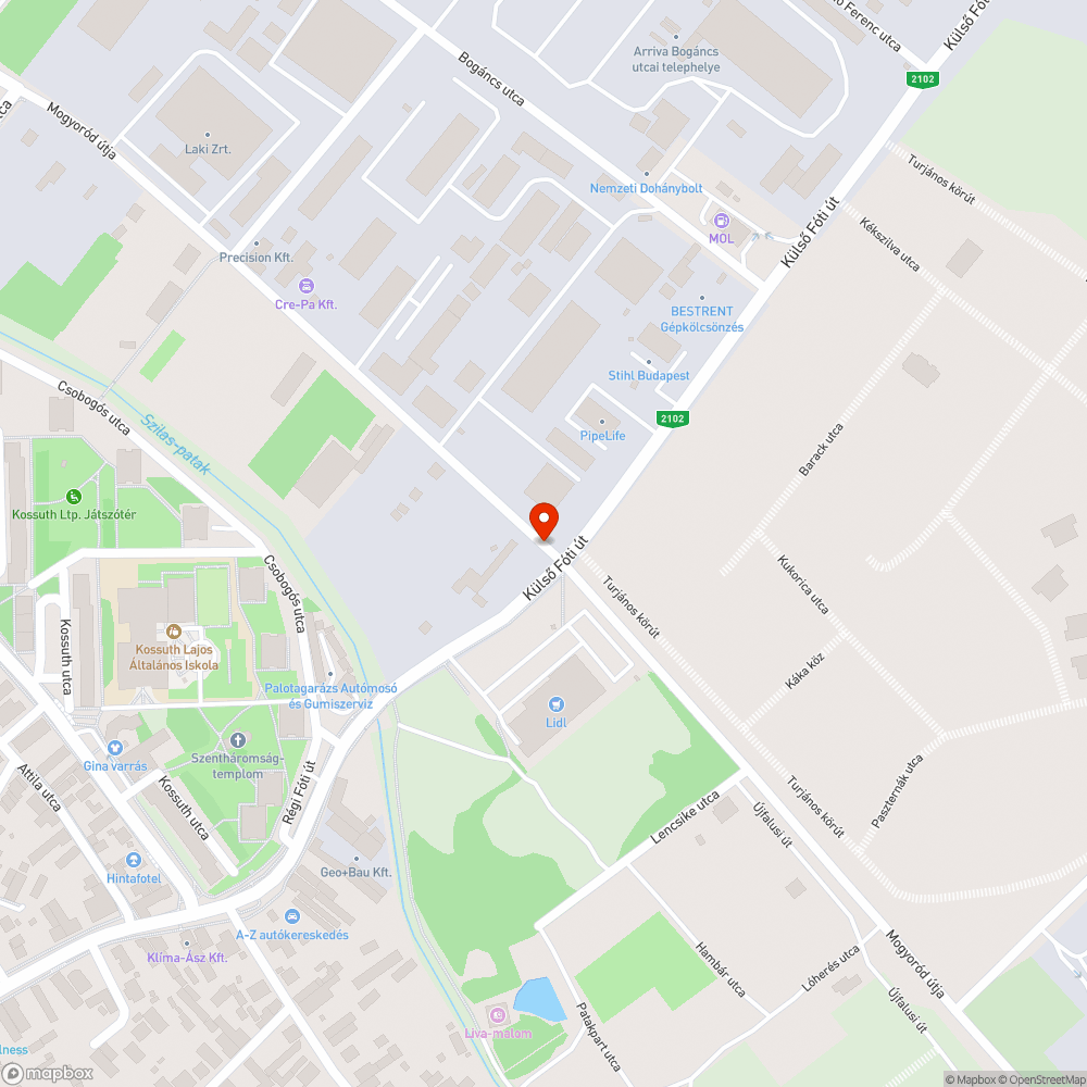 Szabálytalanul parkoló jármű bejelentés helye