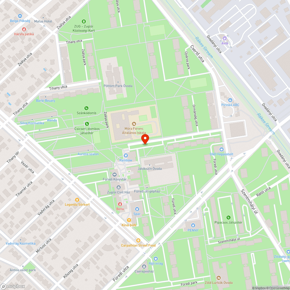 Elhagyott jármű bejelentés helye