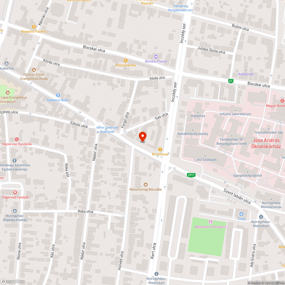 Szemetes utca bejelentés helye