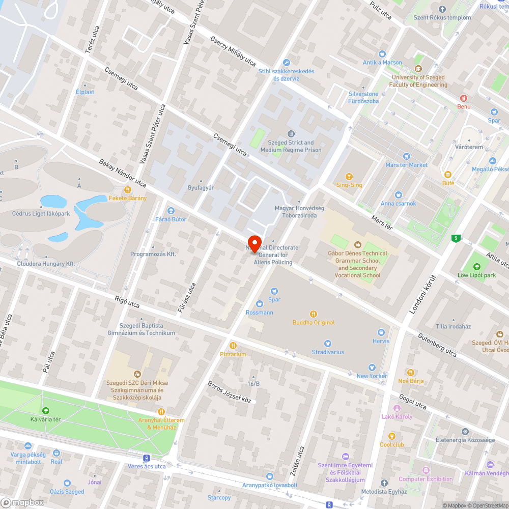 Kiégett piros lámpa bejelentés helye