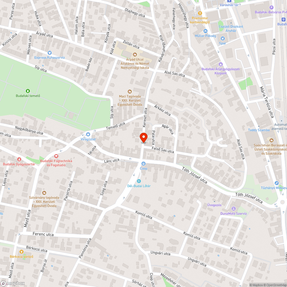 Sarkon parkolás bejelentés helye