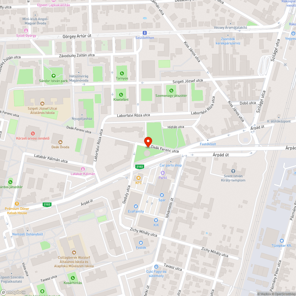 Életveszélyes a Víztorony melletti járdaszakasz bejelentés helye