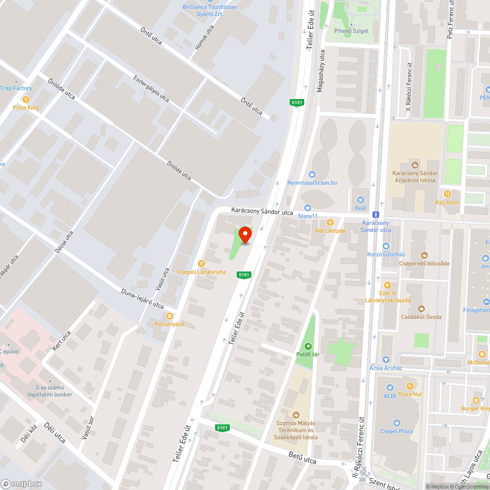 Illegális szemét lerakás bejelentés helye