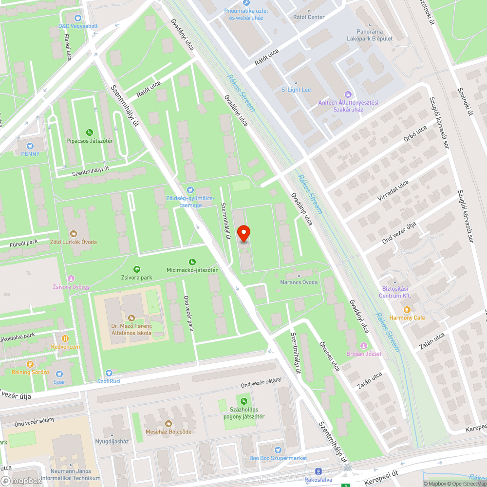 Kidőlt oszlop bejelentés helye