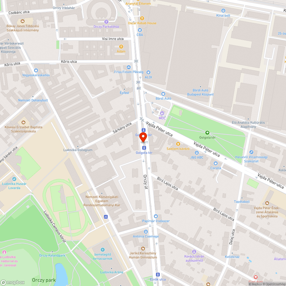 Megrongált utastájékoztató tábla bejelentés helye