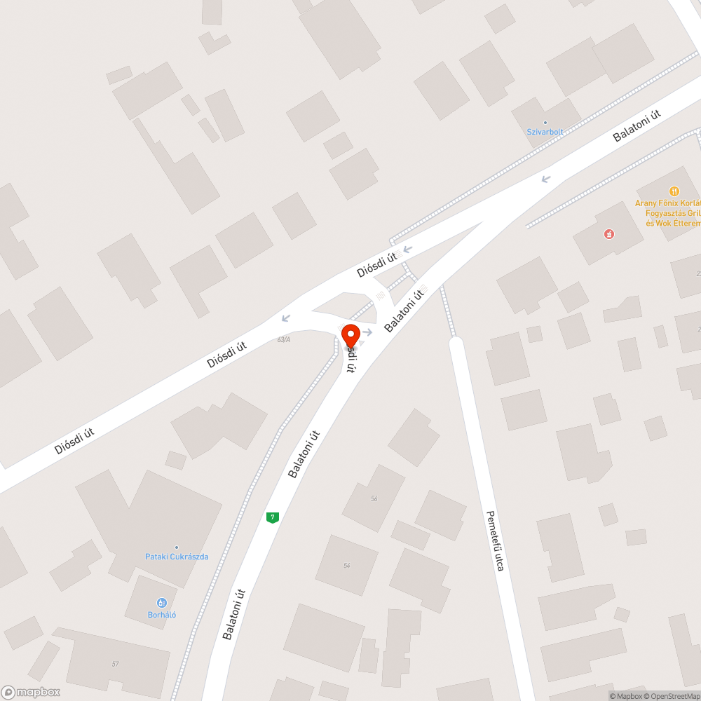 Kereszteződés felfestés bejelentés helye