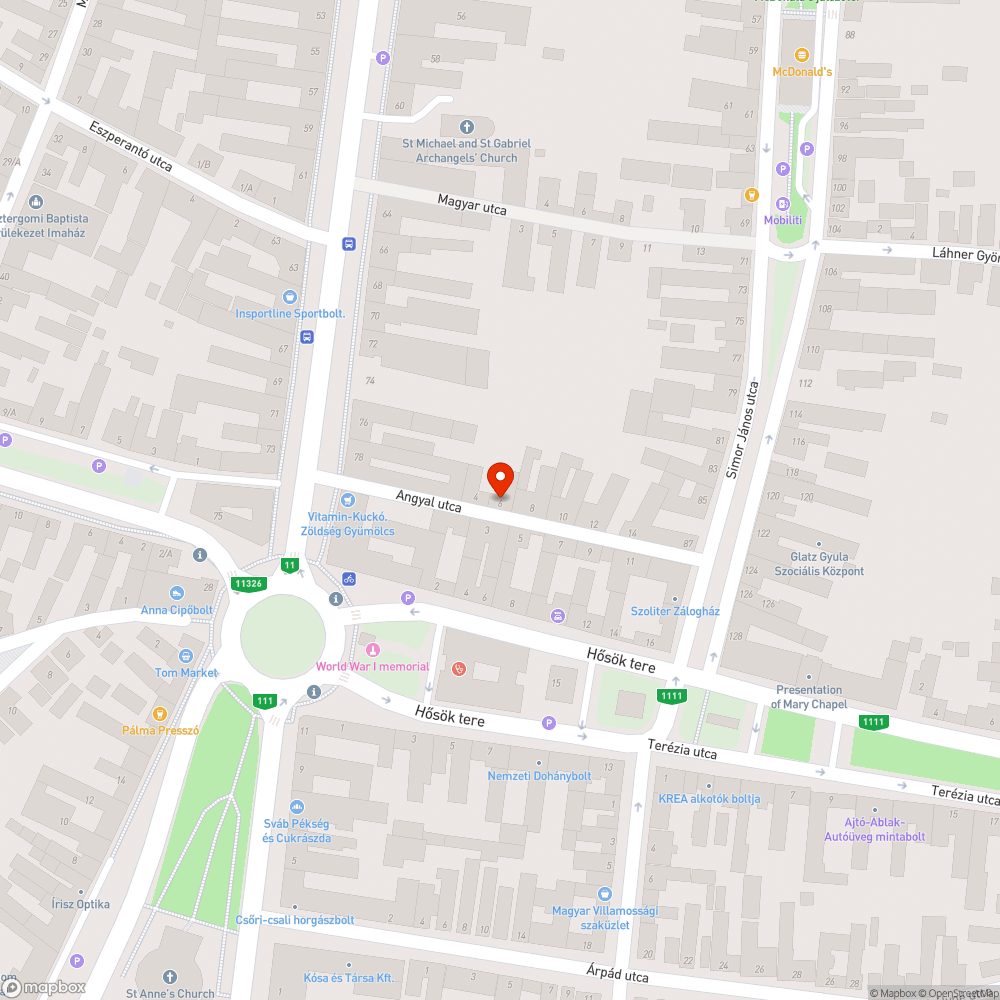 Kiégett izzó bejelentés helye