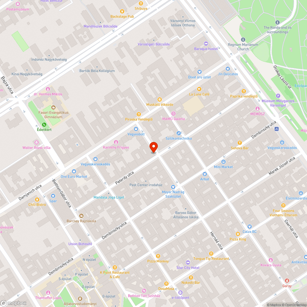 Régóta hiányzó felfestés bejelentés helye