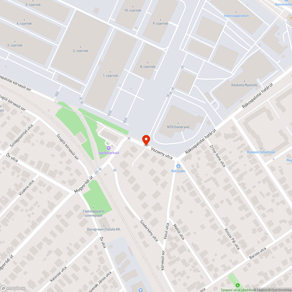 Kàtyús útszakasz bejelentés helye