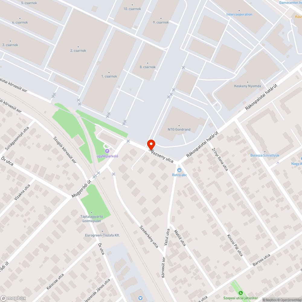 Eldugult víznyelő bejelentés helye