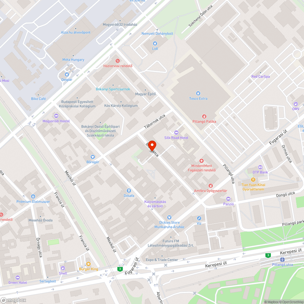 Rendszeresen járdán parkoló gépjármű bejelentés helye