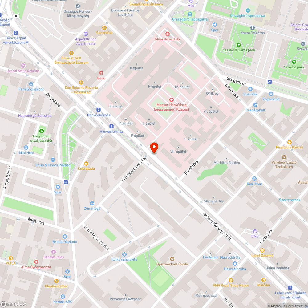 Kicsit kopott bejelentés helye