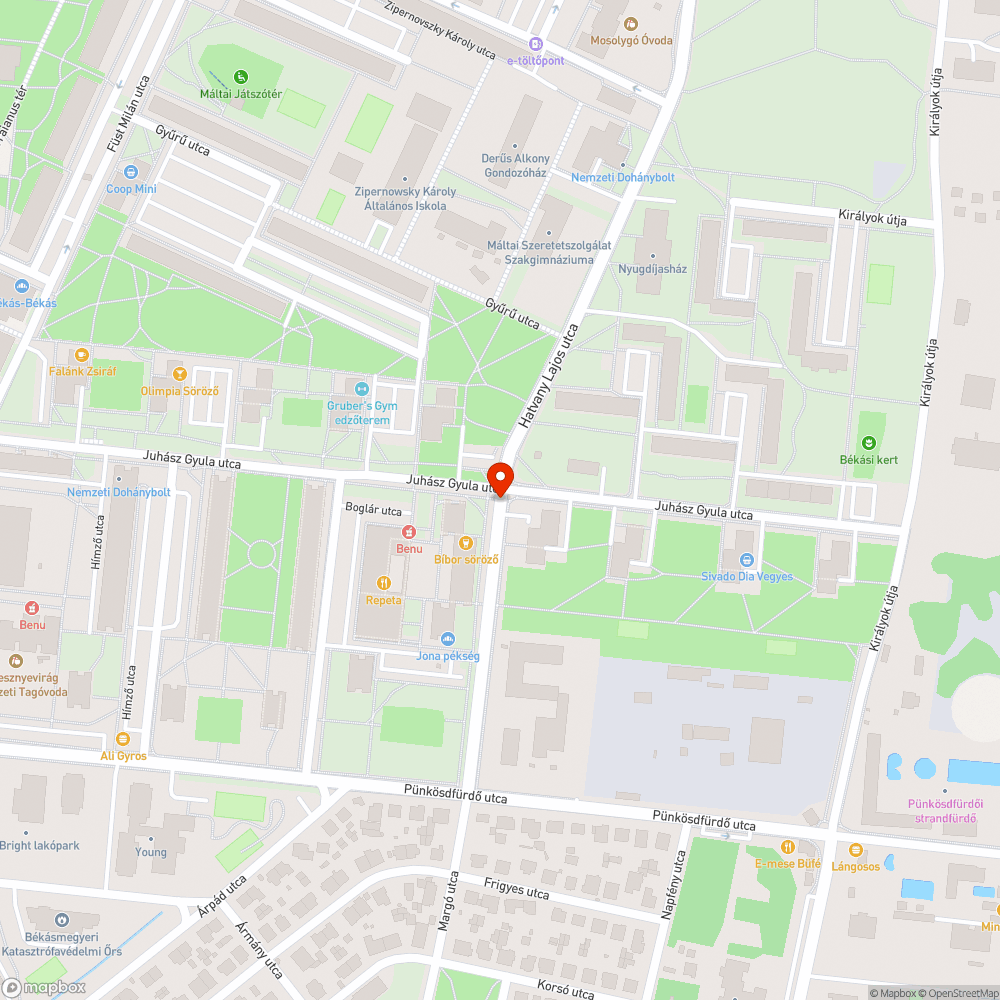 Zöldön parkolnak bejelentés helye