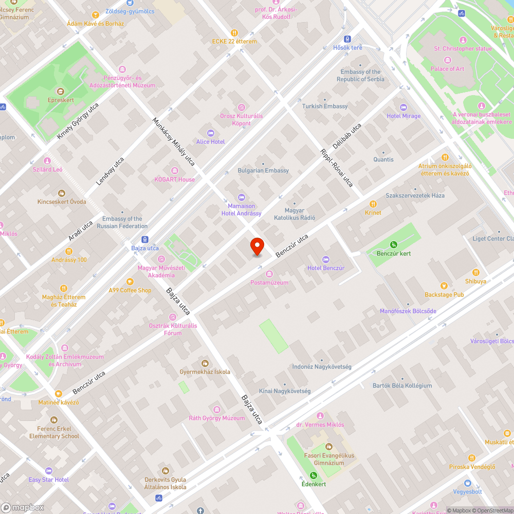 Szlömös romos Benczúr utcai zöldsáv bejelentés helye