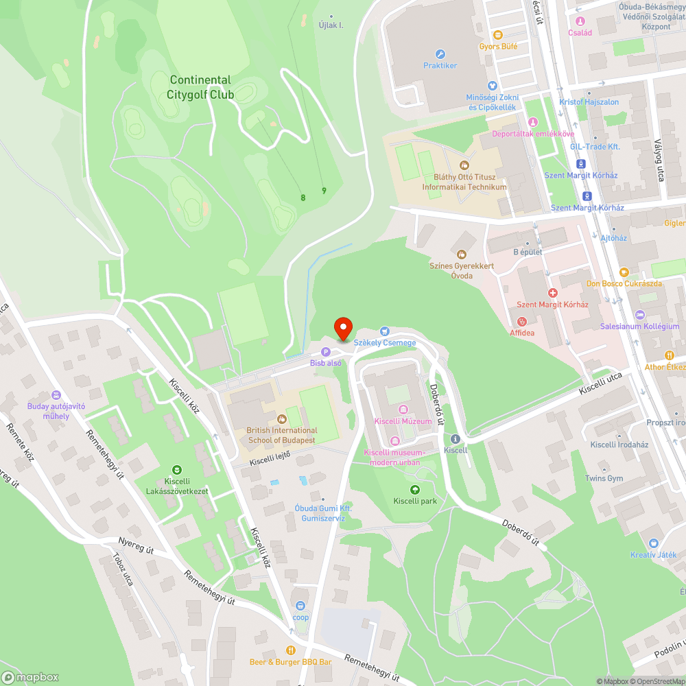 Szemét a kastély mellett bejelentés helye