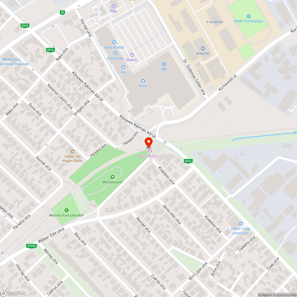 Rozsdás tábla bejelentés helye