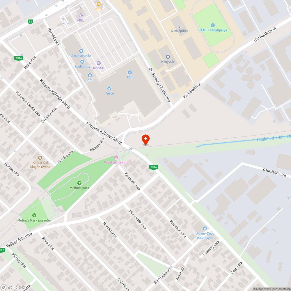 Üres oszlop bejelentés helye