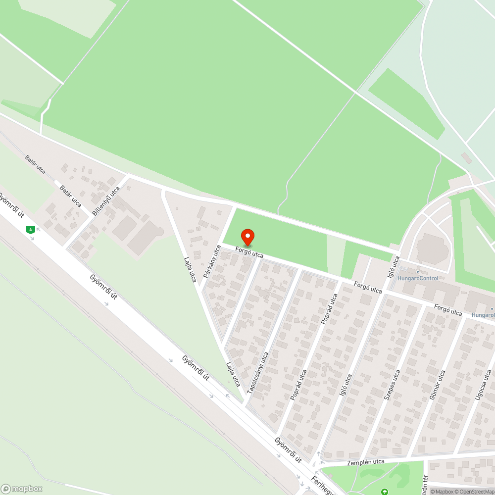 Szemetes erdő, út széle bejelentés helye