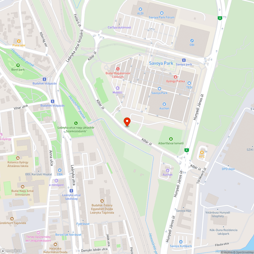 Tüskés gaz bejelentés helye