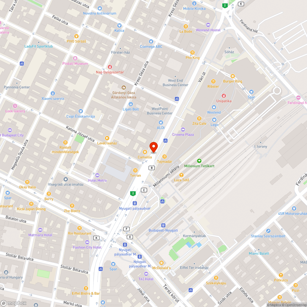 Jelentős úthibák bejelentés helye