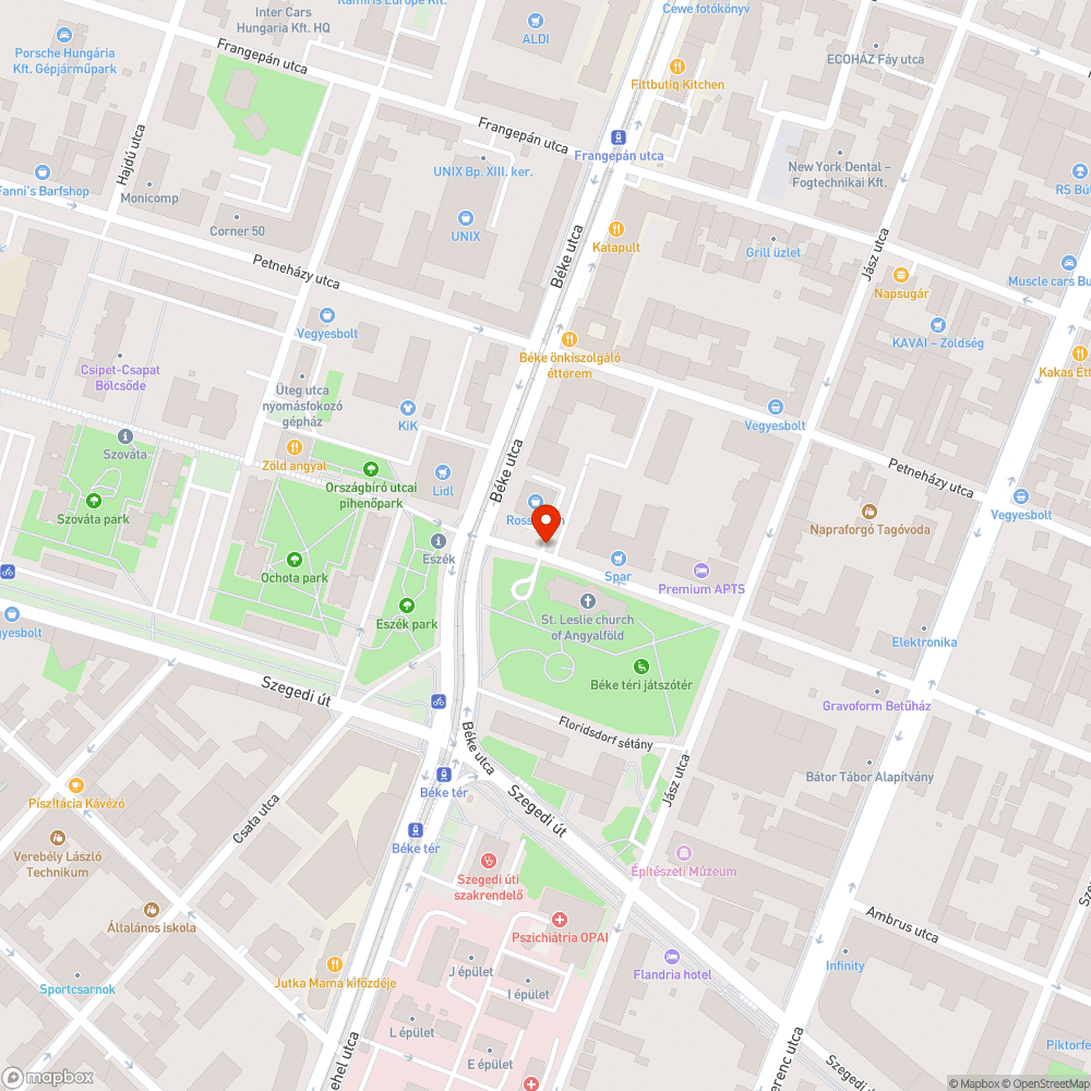 Fedlap bejelentés helye