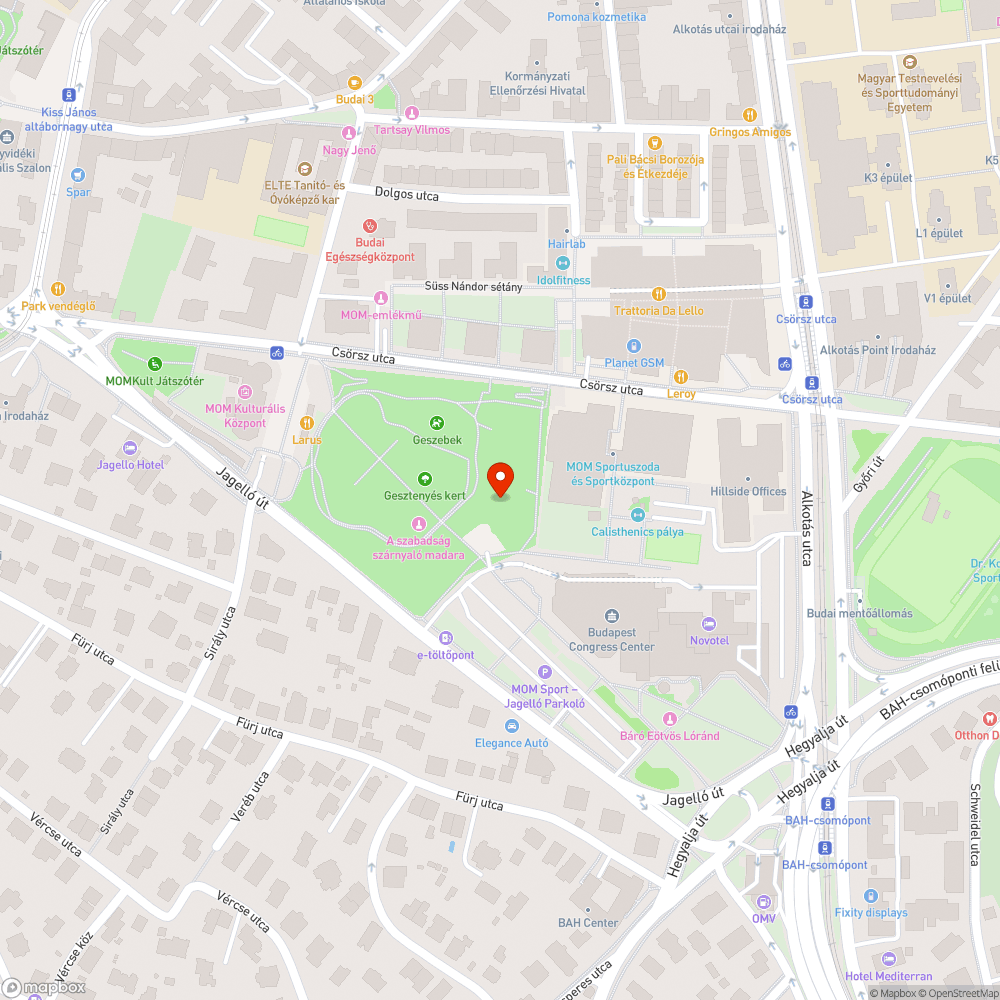 Gesztenyés-kert játszótér felújítása bejelentés helye