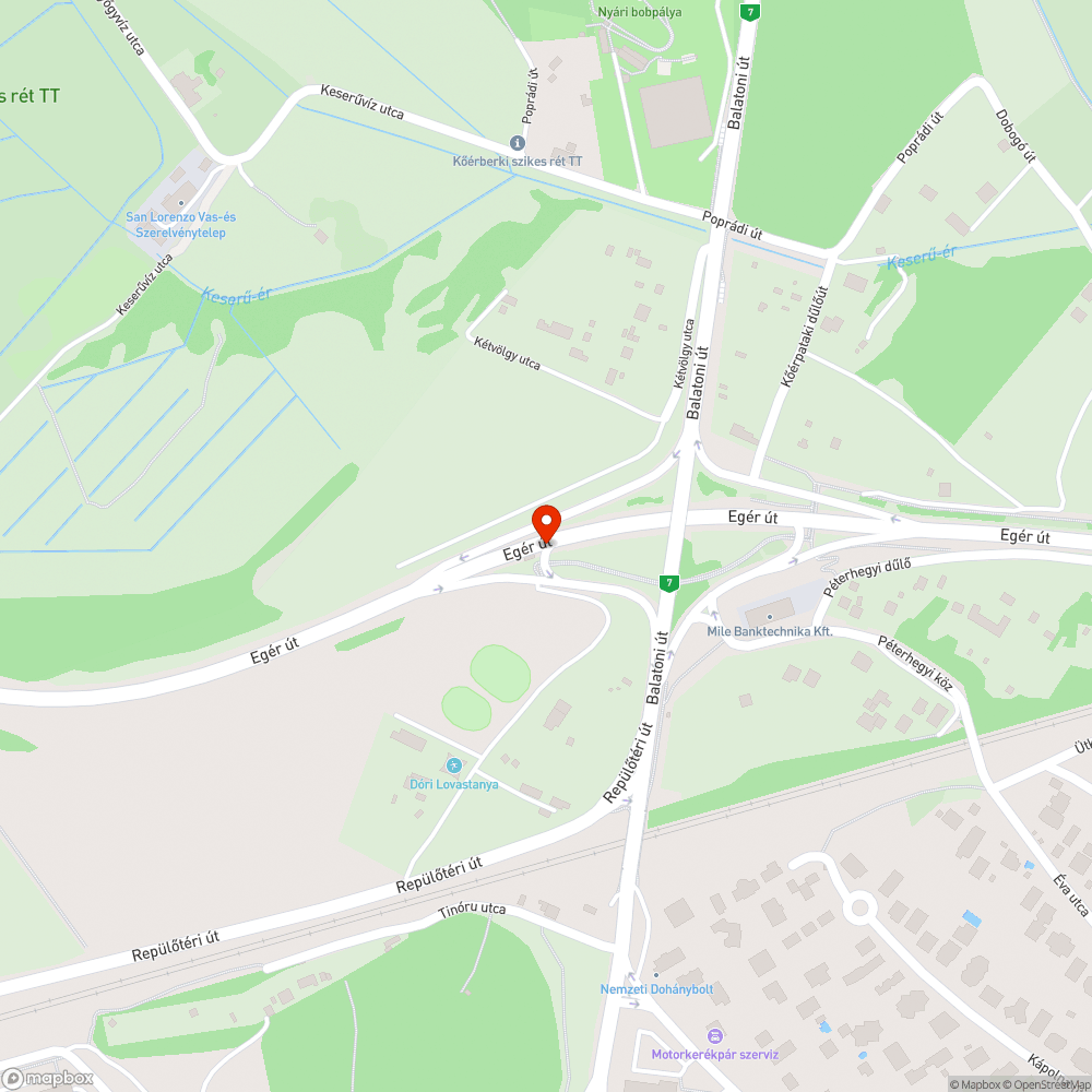 Kátyú bejelentés helye