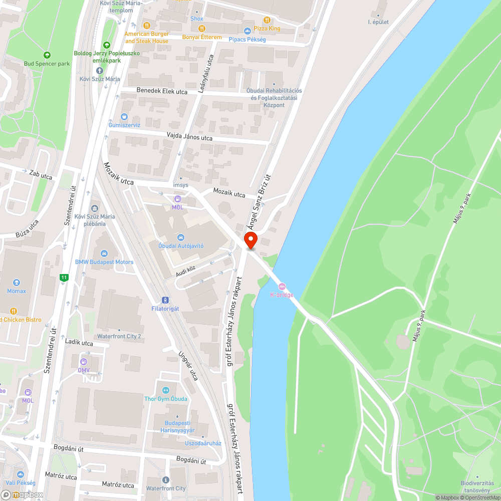 Kiégett lámpa bejelentés helye