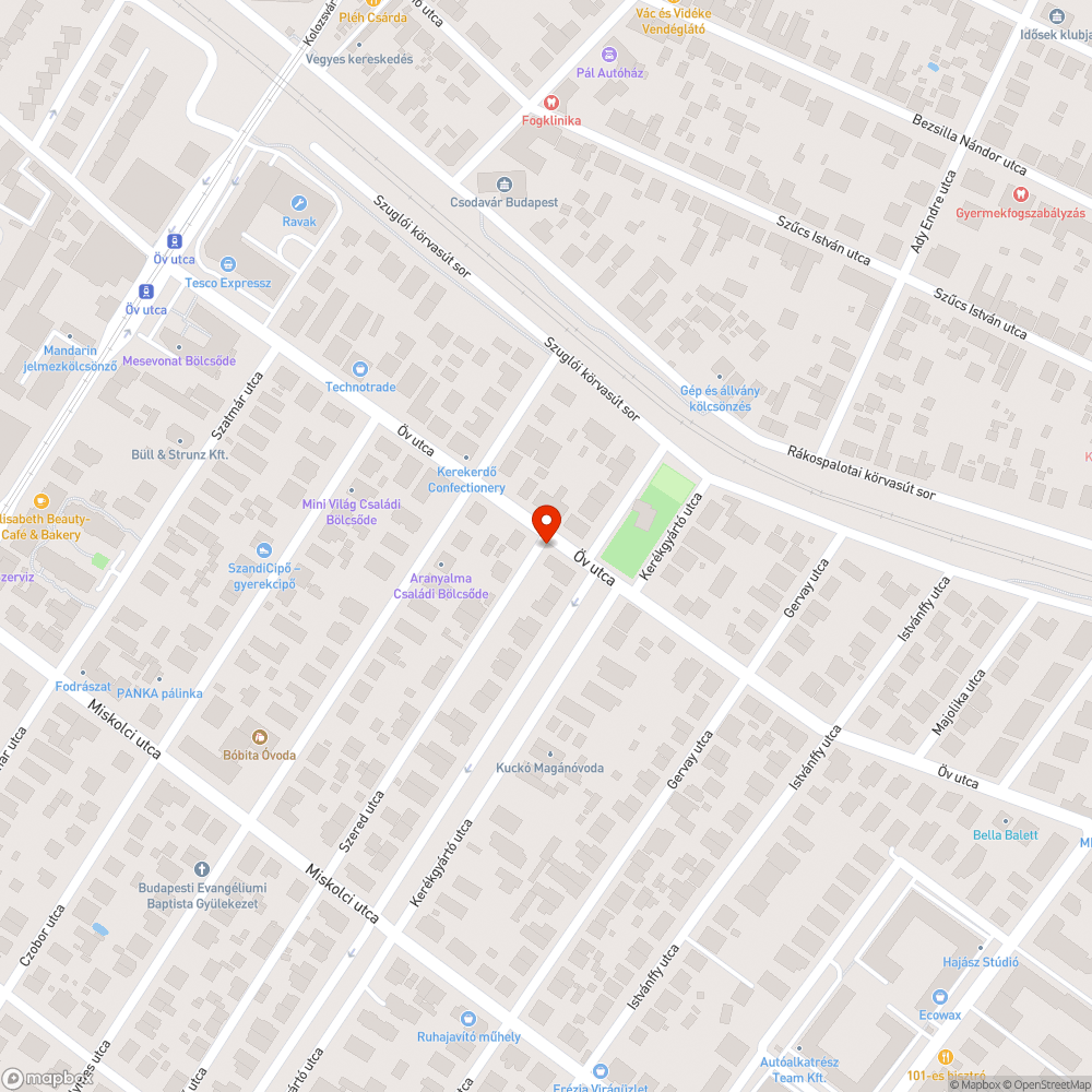 Jogellenes közterülethasználat - elhagyott autó bejelentés helye