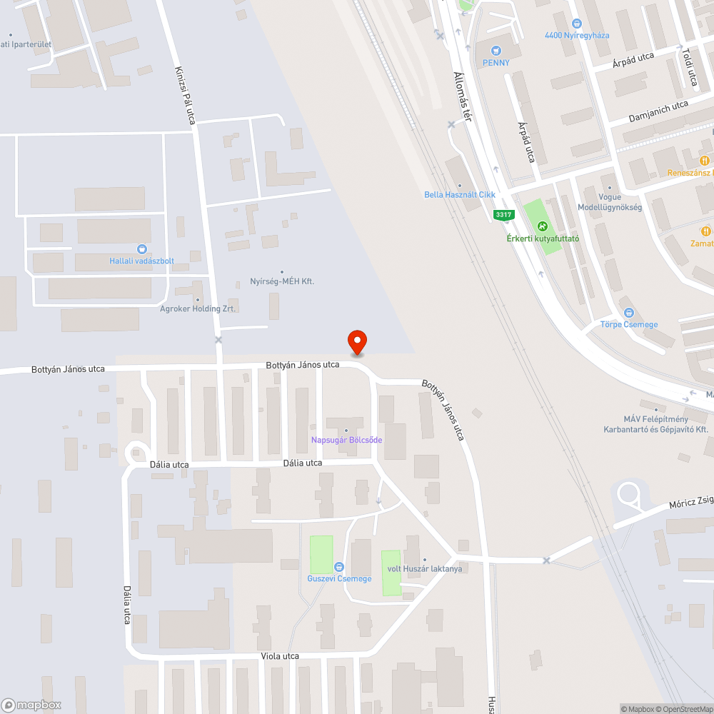 Szemetes utca bejelentés helye