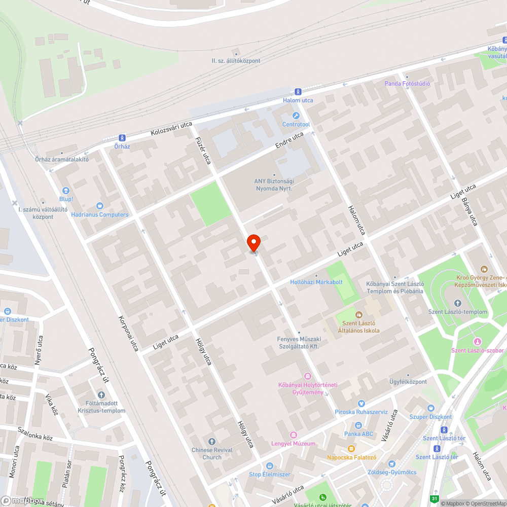 Kirakott szemét a járda mellett bejelentés helye