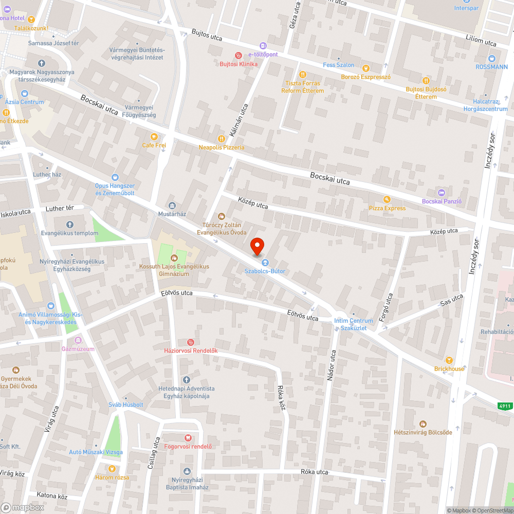 Szemetes utca bejelentés helye