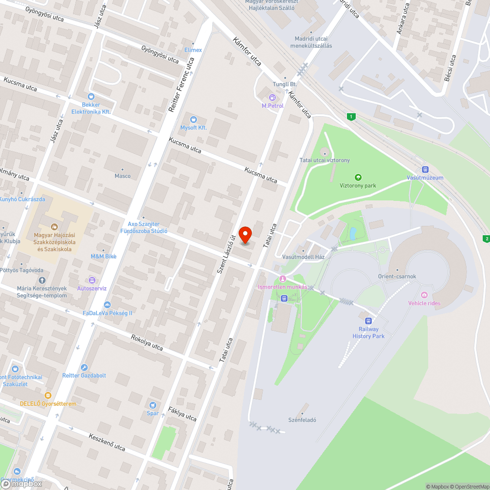 Elhagyott jármű bejelentés helye