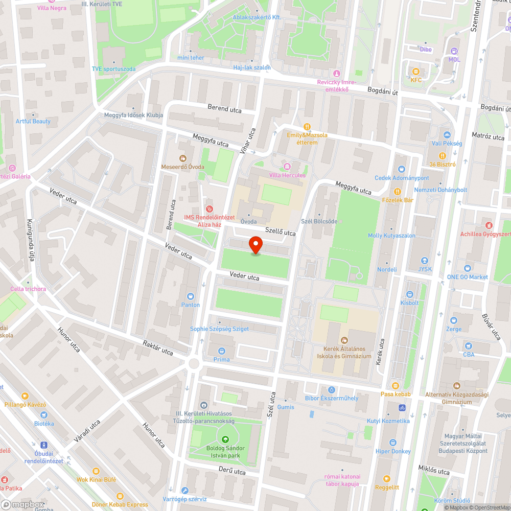 Kerítès bejelentés helye