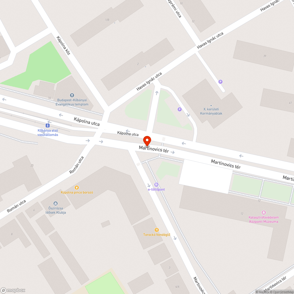 Jogszabályellenesen engedélyezett megállás bejelentés helye