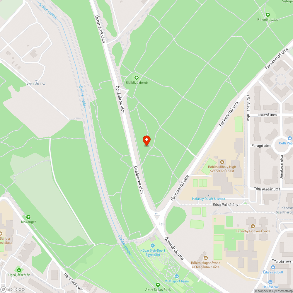 Balesetveszélyes, félig kidőlt fa bejelentés helye