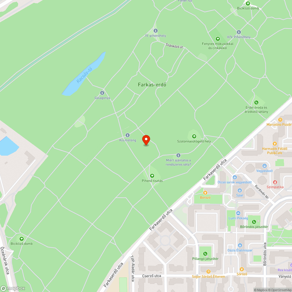 Megdőlt, balesetveszélyes fa bejelentés helye