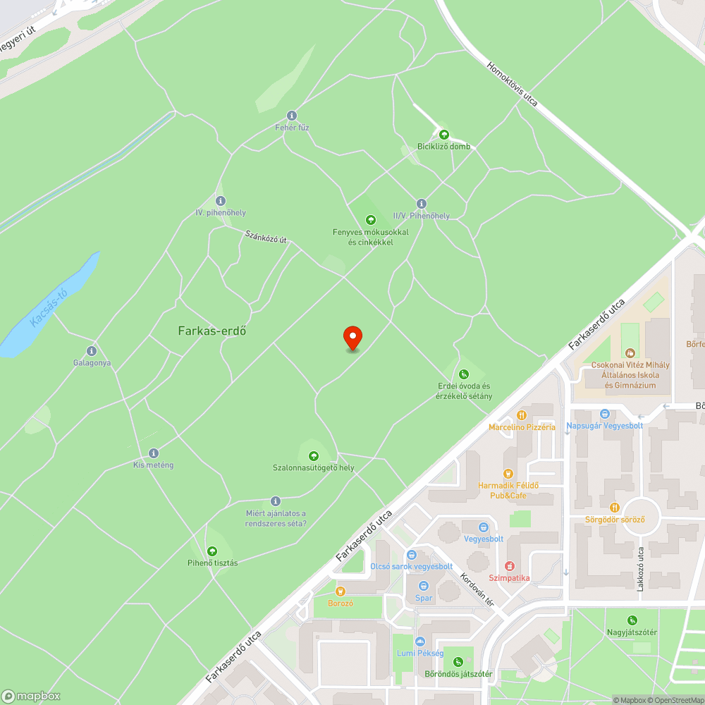 Balesetveszélyes, félig kidőlt fa bejelentés helye