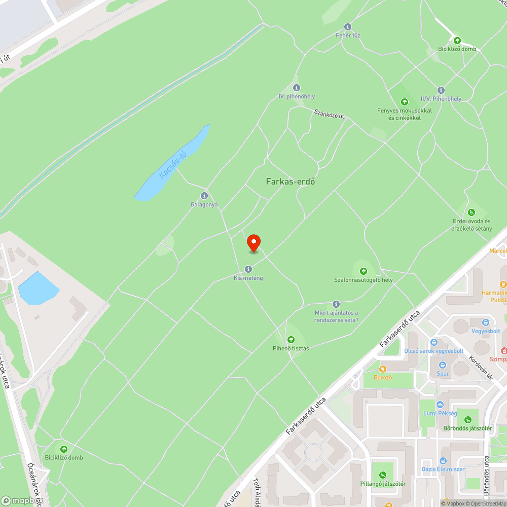 Félig kidőlt, balesetveszélyes fa bejelentés helye