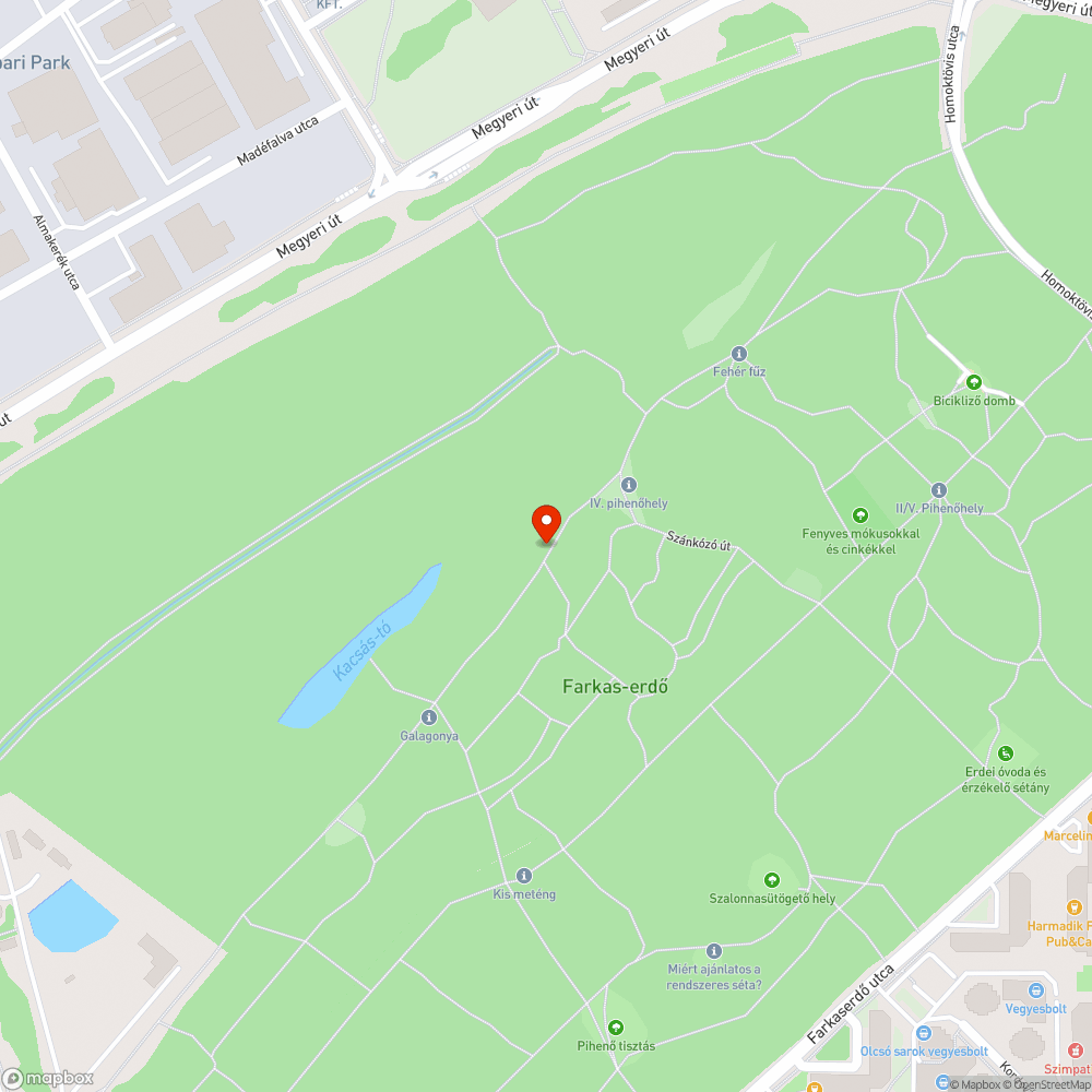 Balesetveszélyes, dőlt törzsű fa bejelentés helye